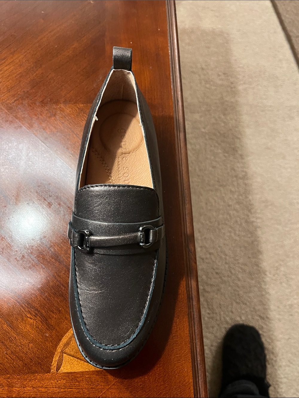 Kenneth Cole Black Leather Women's Bit Loafers